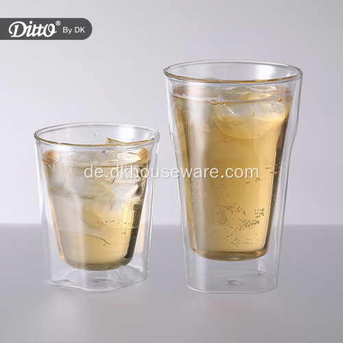 Doppelwandiges Glas Bierglas